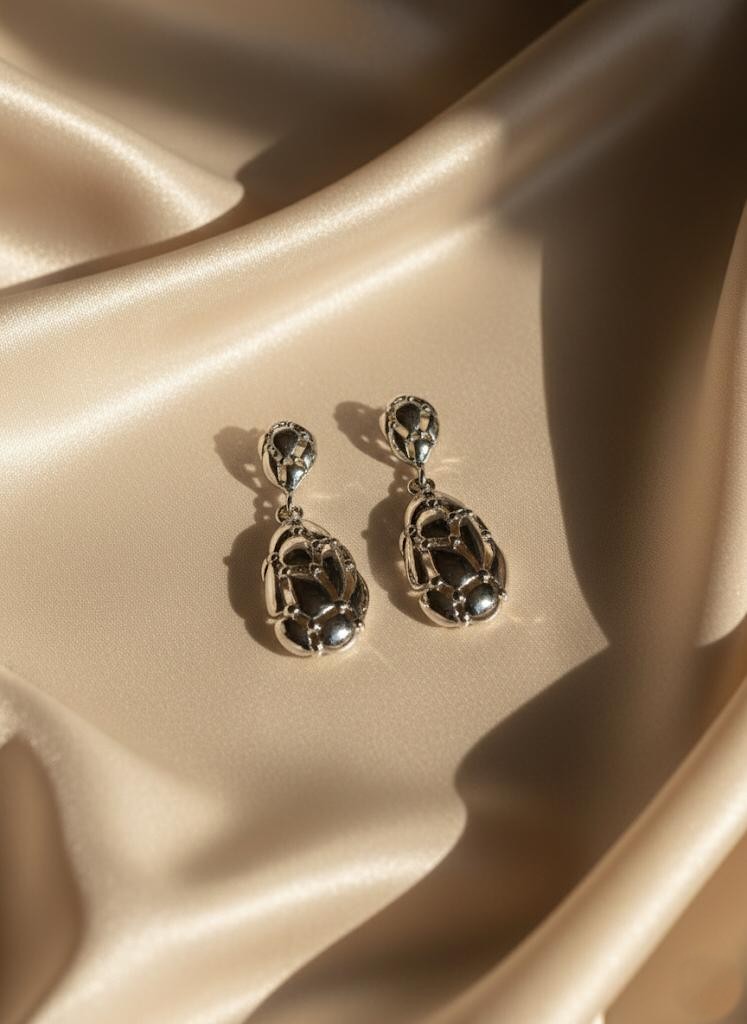 ARETES FANTACIA DORADO-PLATEADO