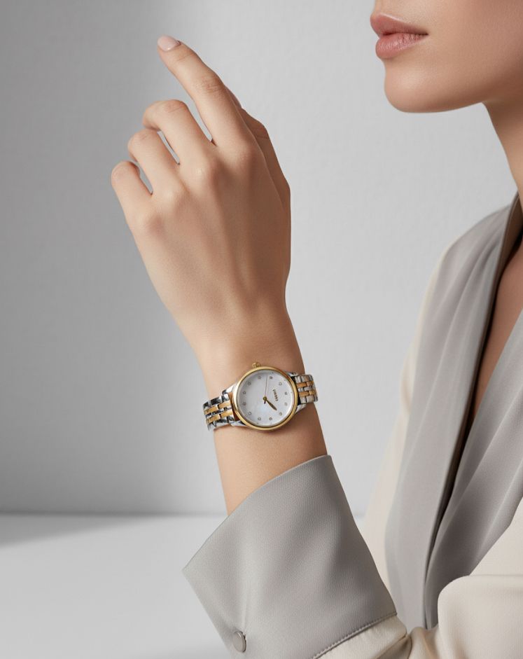 FOSSIL RELOJ REDONDO MUJER PLATA