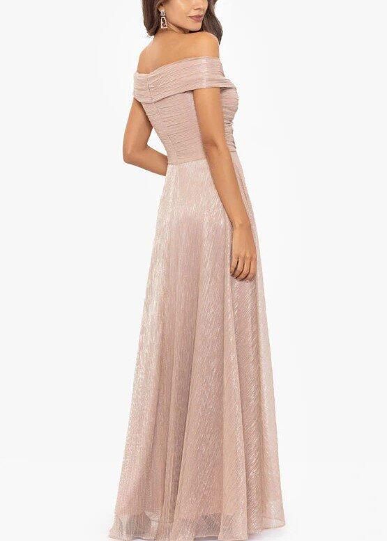 BETSY&ADAM VESTIDO ROSA BRILLANTE