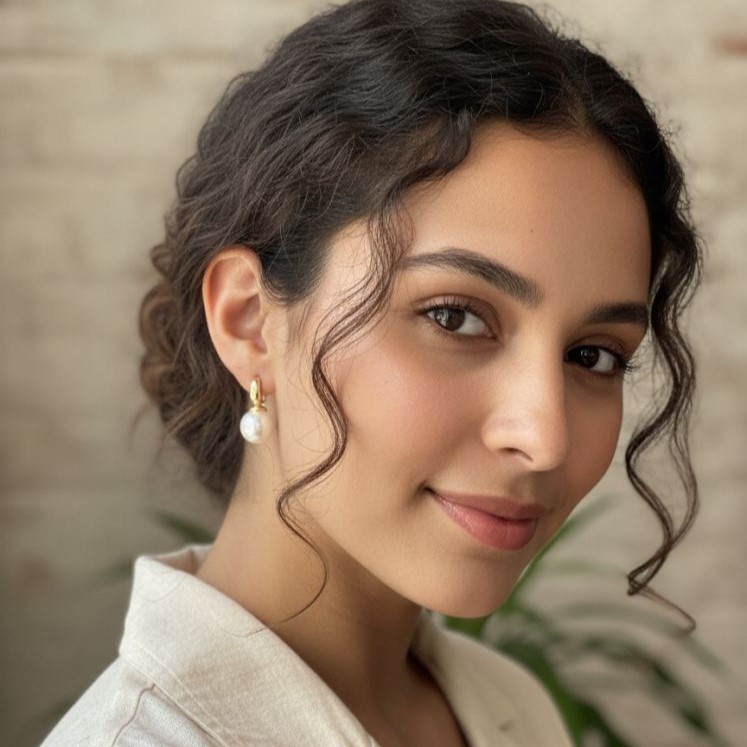 ARETES ENCHAPE DRD-PERLA