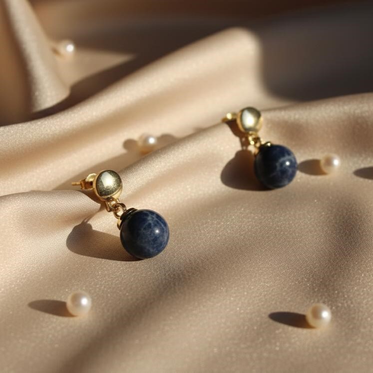 ARETES ENCHAPE PERLAS COLORES