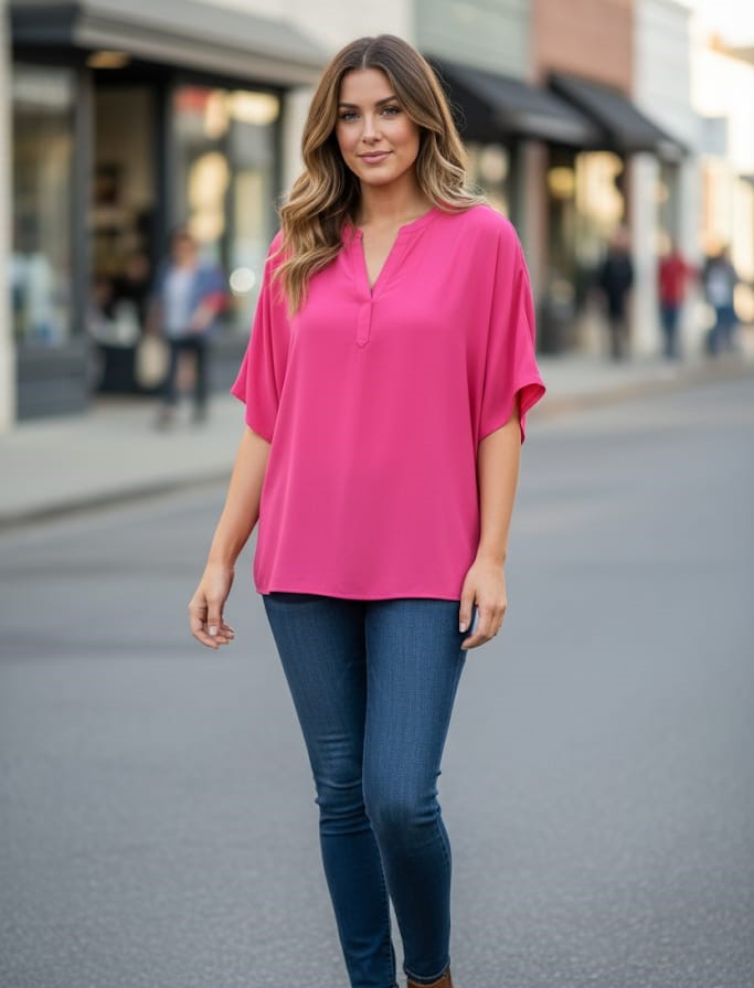 MILANO BLUSA FUCSHIA  14225JC324