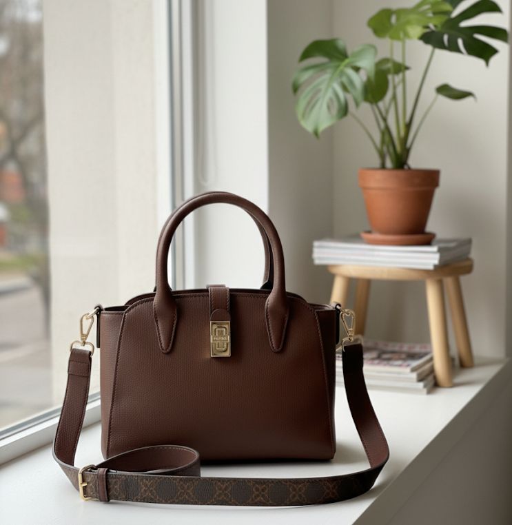 NINE WEST CARTERA CAFE OSCURO