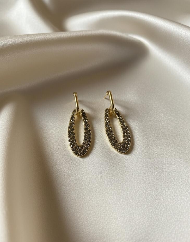 ARETES BRILLATE DORADO-PLATEADO 6085