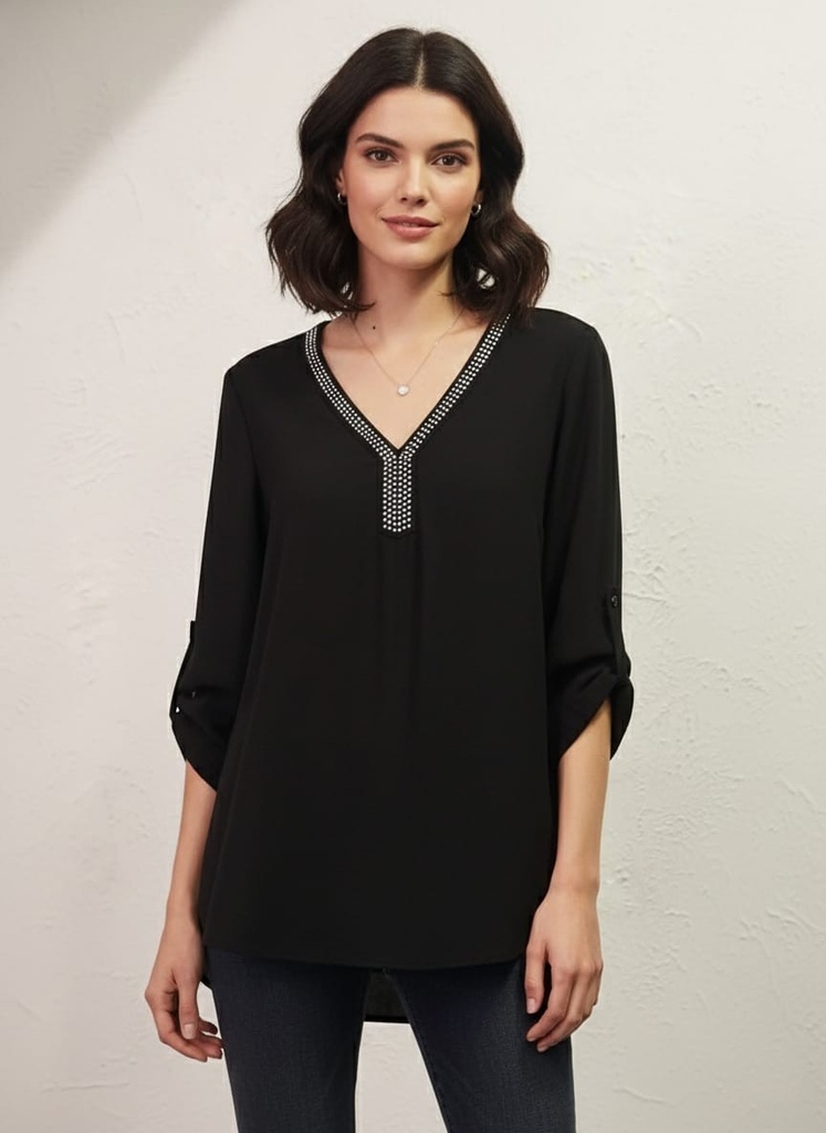 TACERA BLUSA MUJER NEGRO 6628