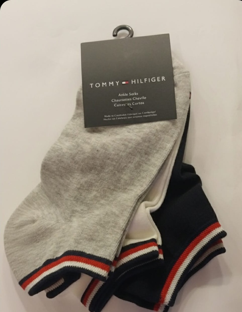 TOMMY TOBILLERA 3PZS COLORES