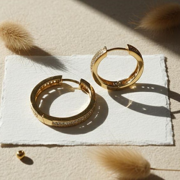 ARGOLLAS  DORADAS BRILLO MED.