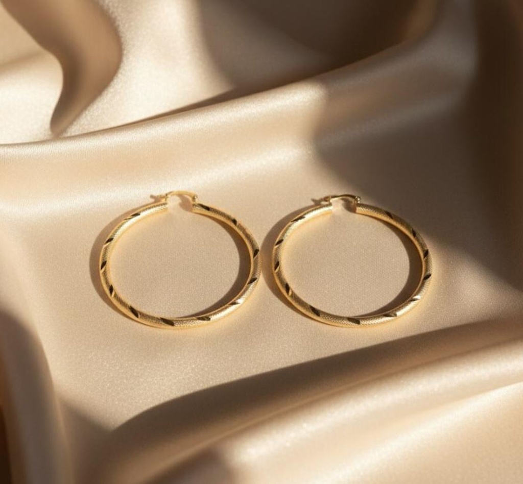 ARETES ARGOLLA ENCHAPE DRD GRANDE