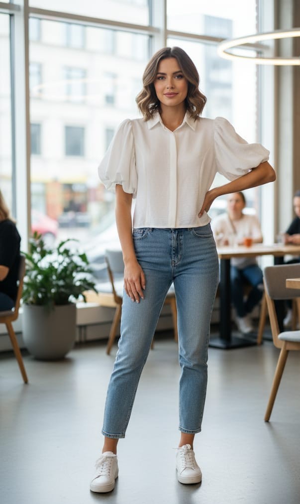 HYFVE BLUSA BLANCO MUJER