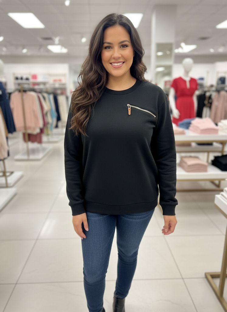 HYPERCRUSH SUETER HOMBRE NEGRO