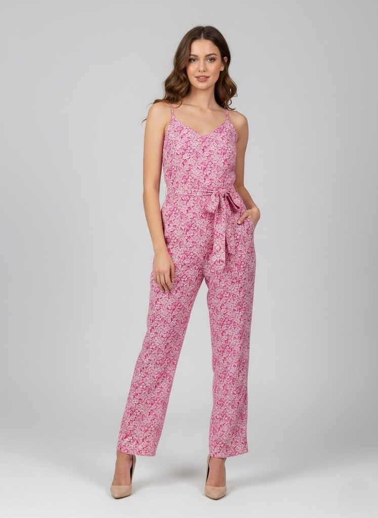 ACTIVE JUMPSUIT ROSA FLRS BLC MUJER