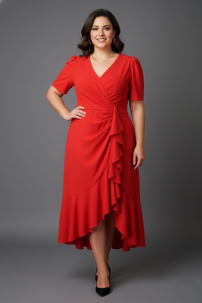 LAURA V VESTIDO ROJO MUJER RM2023R