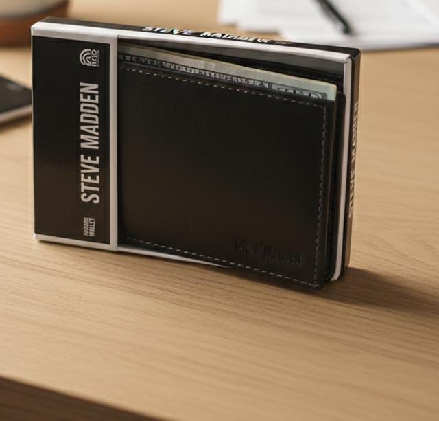 STEVEN MADDEN BILLETERA NEGRO