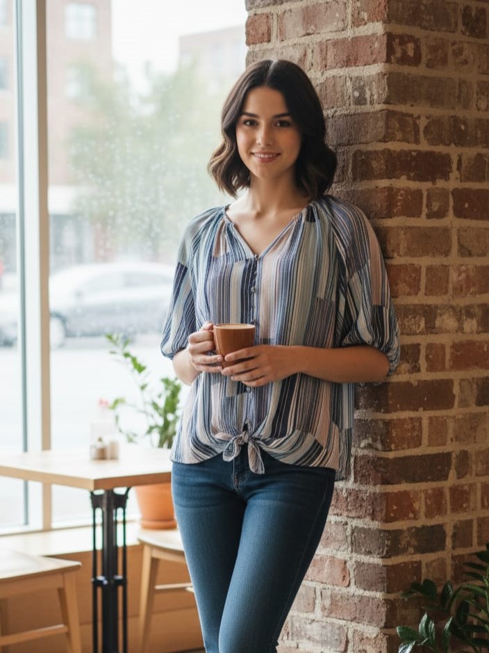 ZAC&RACHEL BLUSA RAYAS COLORES ST814N32HA