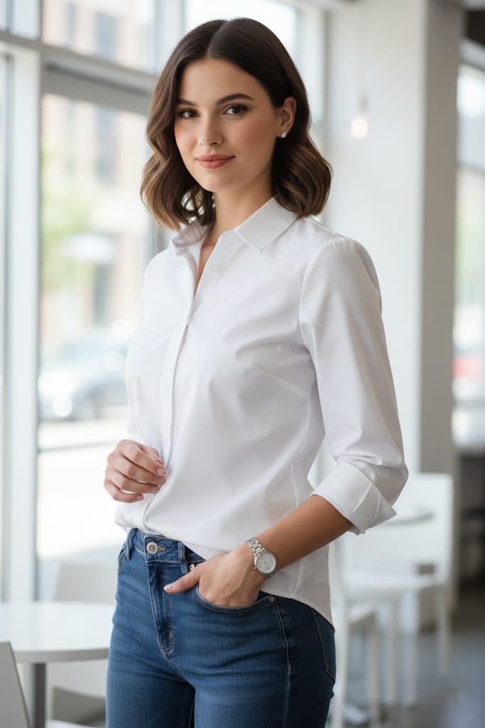 ZAC&RACHEL BLUSA BLANCO MUJER