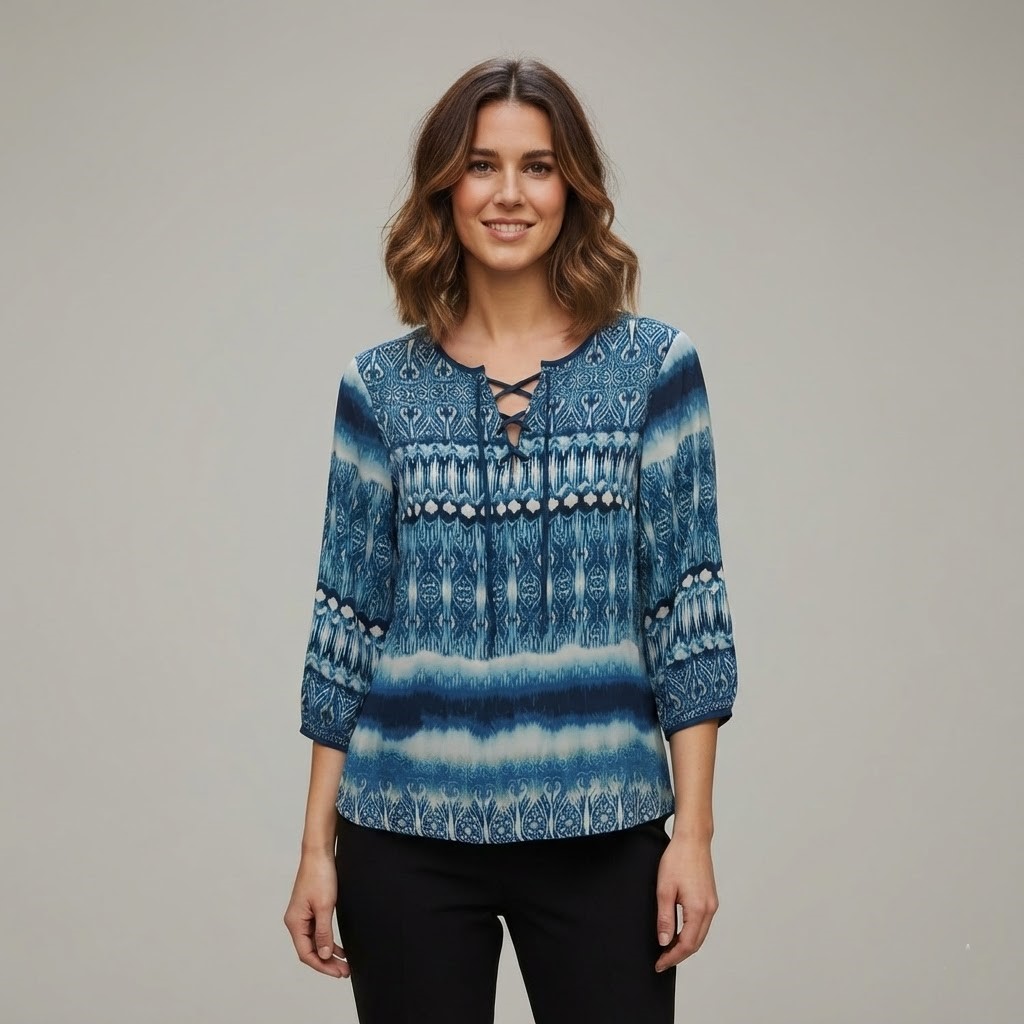 ZAC&RACHEL BLUSA MUJER AZUL