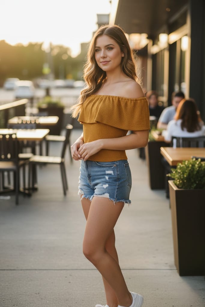 ACTIVE BLUSA MUJER MOSTAZA T10831