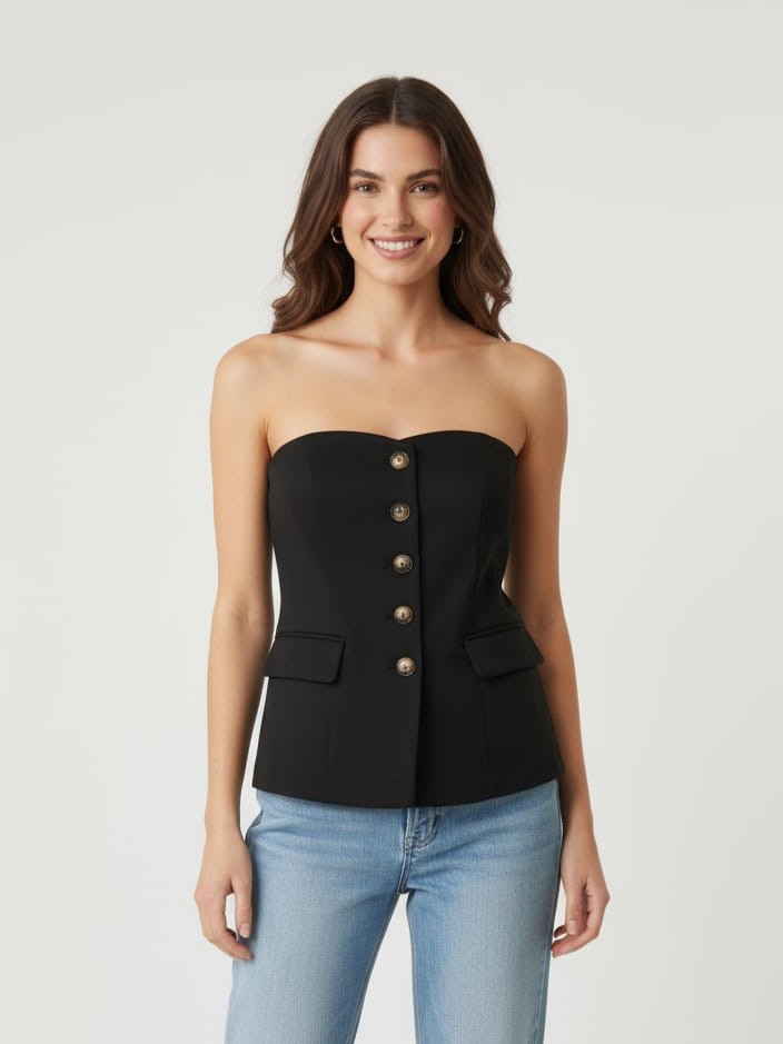 CHALECO MUJER NEGRO HYFVE HF23G366