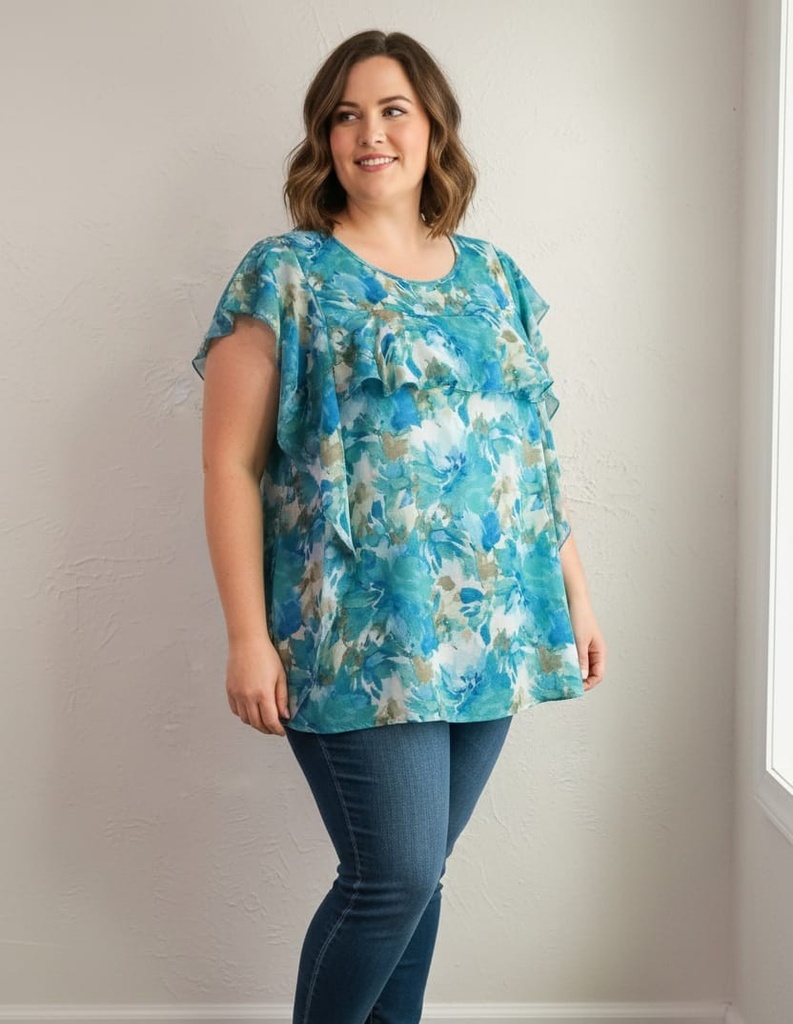 ESPRESSA BLUSA MUJER VERDE MENTA 6424