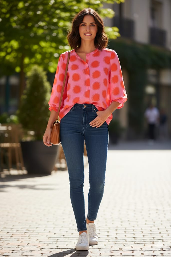 MILANO BLUSA ROSA SOL ROJO 14208