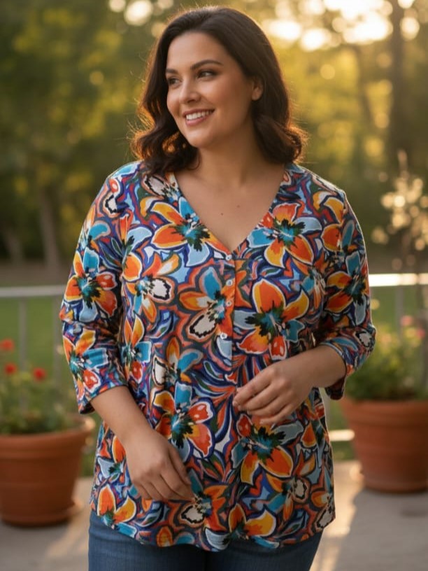 ZAC&RACHEL BLUSA FLRS CLRS ST815114U