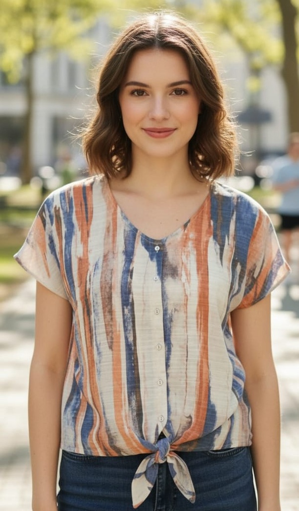 ZAC&RACHEL BLUSA TERRACOTA CLRS ST815X5P5