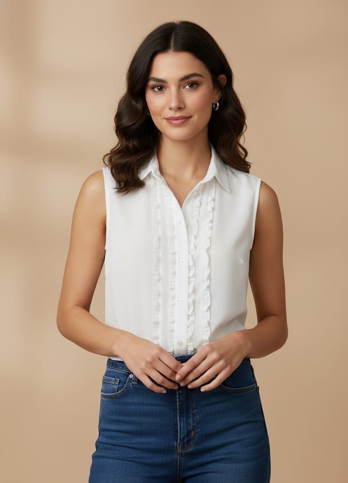 MILANO BLUSA BLANCO MUJER 14523B