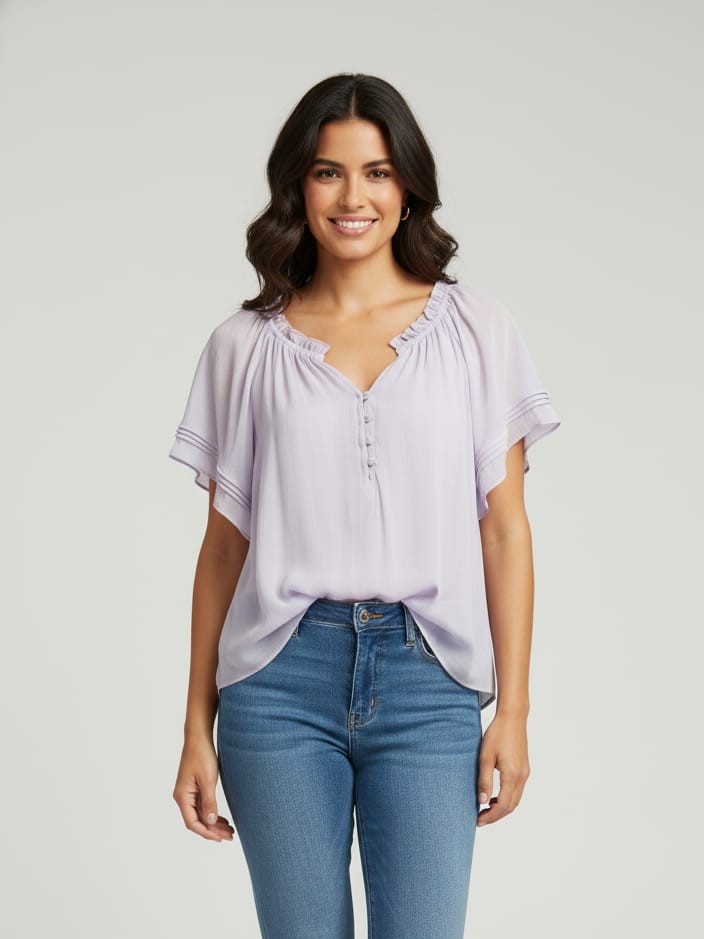 ZAC&RACHEL BLUSA MORADO LILA ST81JQ02Z