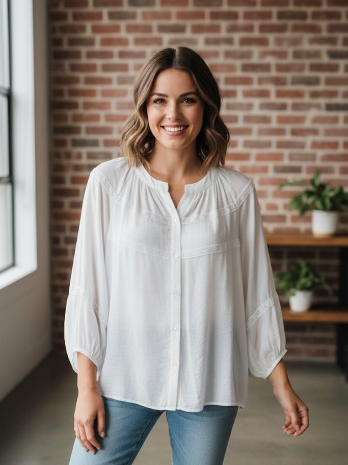 ZAC&RACHEL BLUSA BLANCO MUJER ST81JQ74J