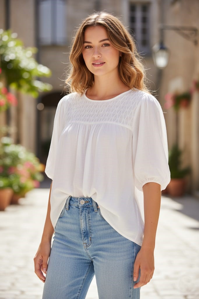 ZAC&RACHEL BLUSA BLANCO MUJER ST81JQ791