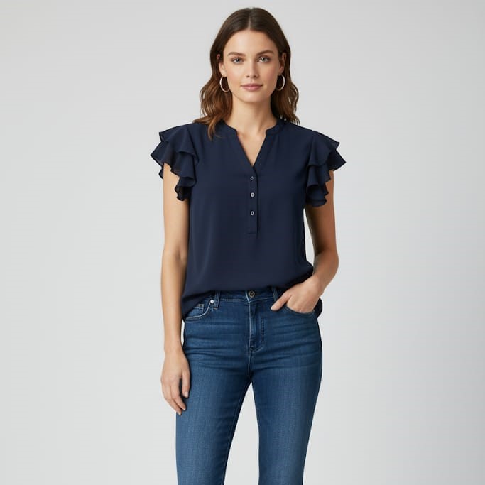 ZAC&RACHEL BLUSA AZUL MARINO MUJER ST81LMWV1N