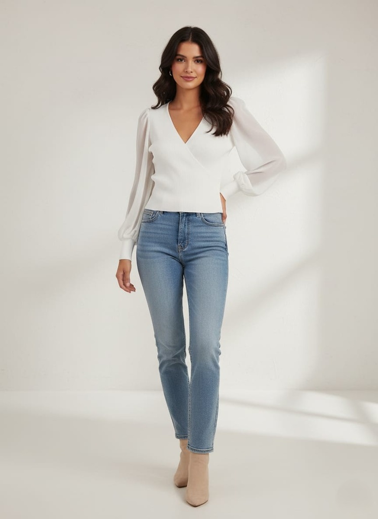 ACTIVE BLUSA BLANCO MUJER SW14169