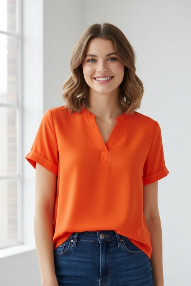 MINE BLUSA NARANJA MUJER TB8486T