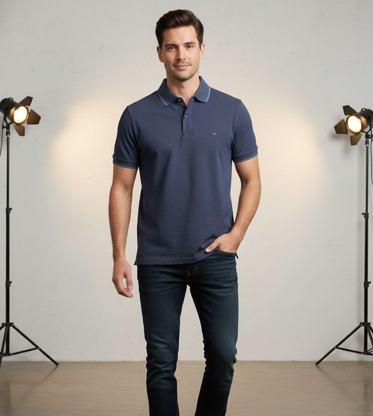 TOMMY CAMISA AZUL HOMBRE