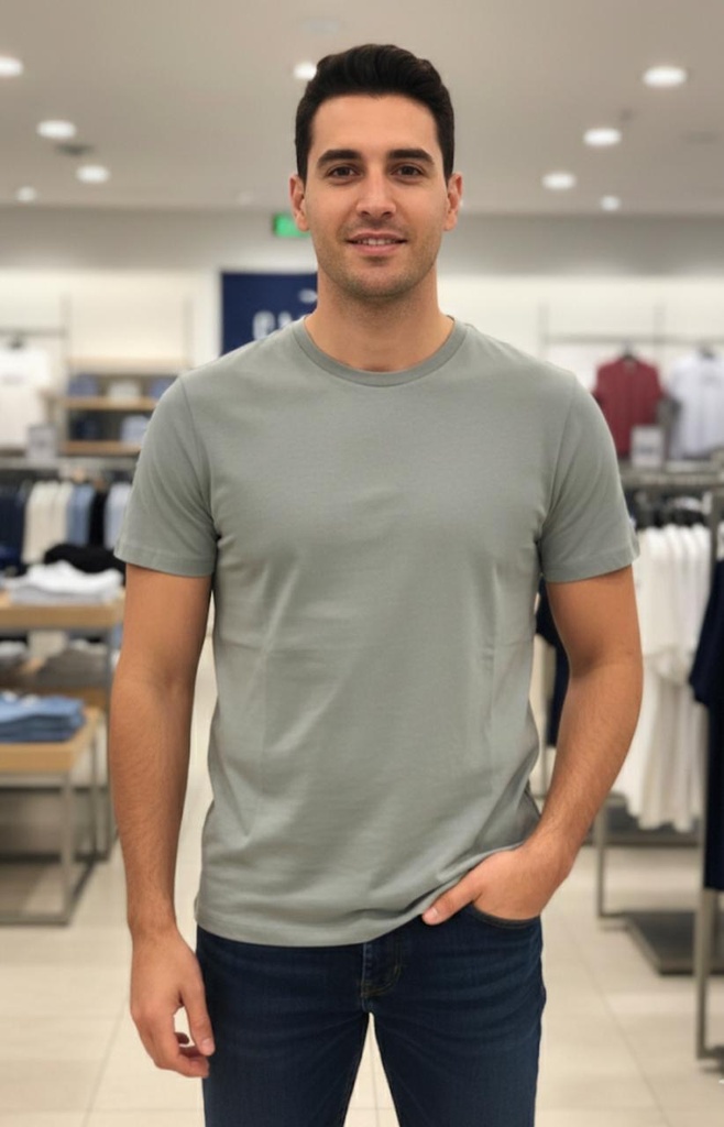 GAP CAMISETA VERDE CLARO HOMBRE