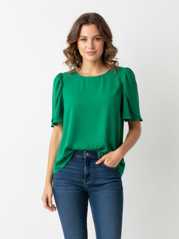 APRIL BLUSA VERDE MUJER