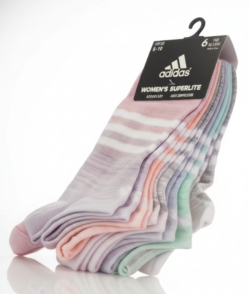 ADIDAS CALCETINES 6PZS COLORS