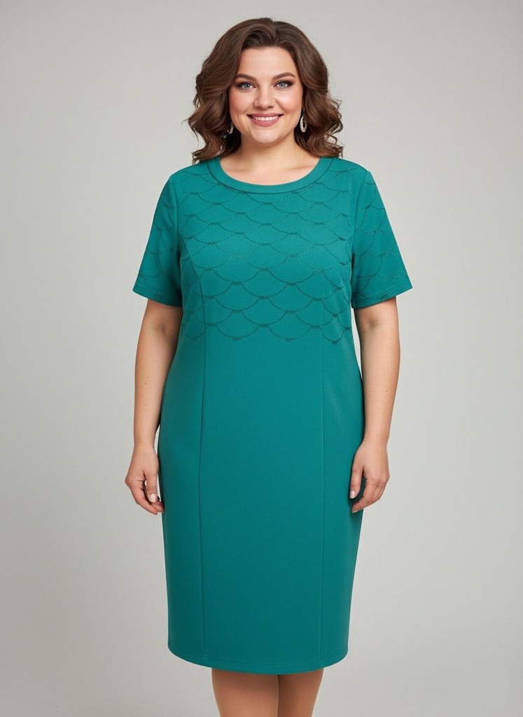 COLETTE VESTIDO VERDE BRILLANTE MUJER