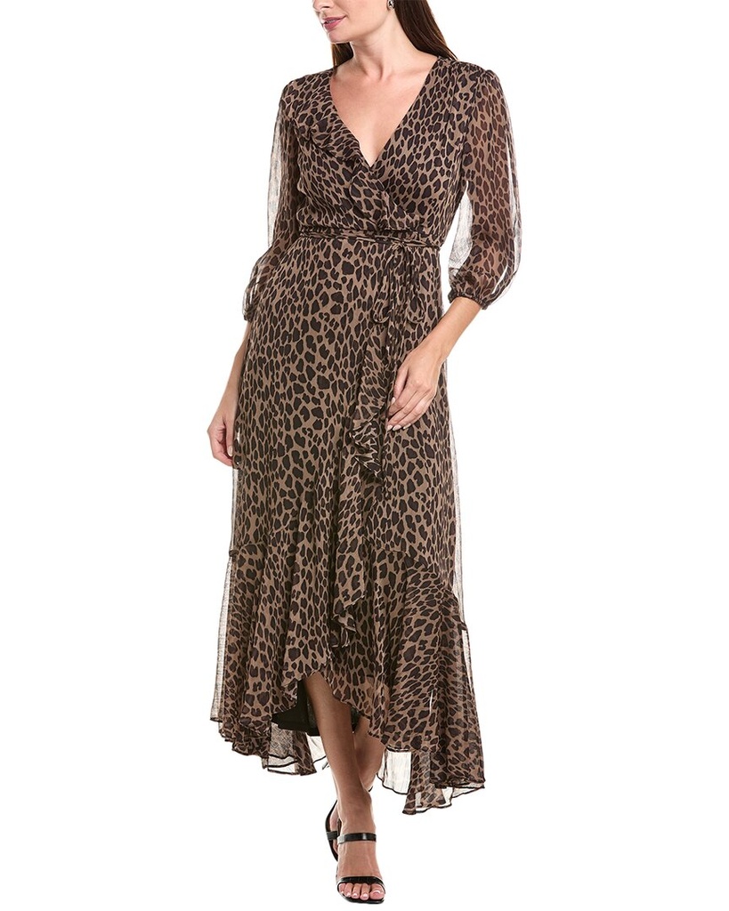 MAISON TARA VESTIDO TIGRIADO LARGO