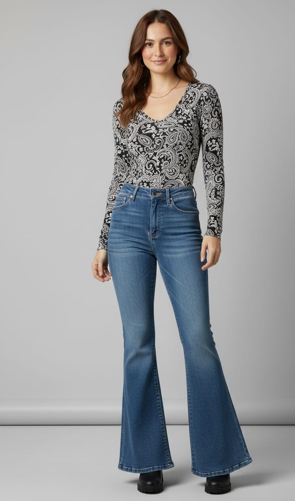 KANCAN JEANS MUJER AZUL MEDIUM KC8664M