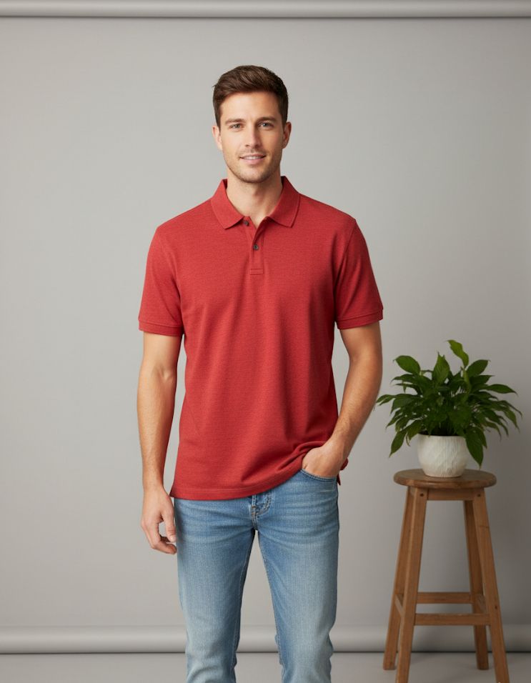 BANANA R. CAMISA CUELLO POLO ROJA 797913R
