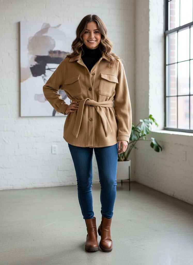 LOVE TREE ABRIGO CAMEL MUJER 80052JYC