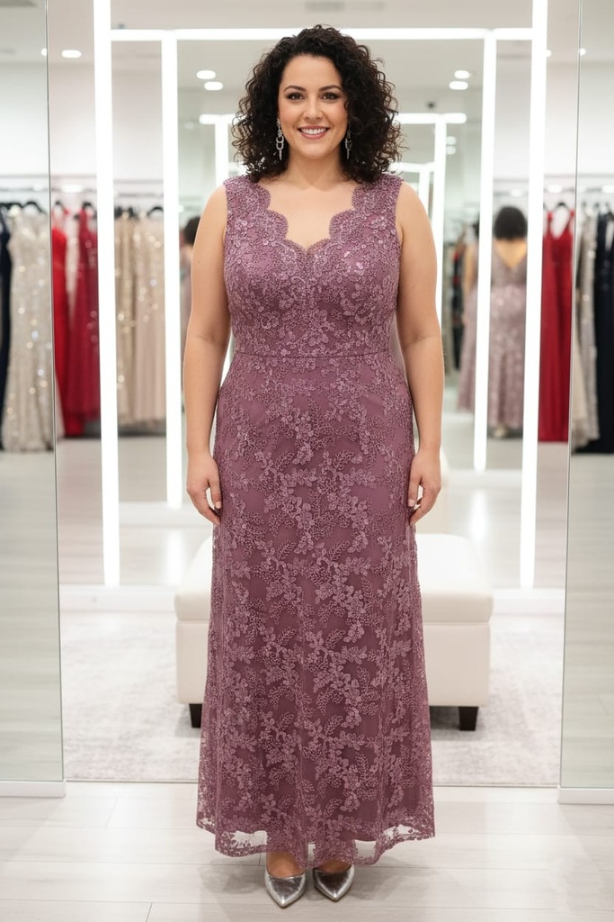 ALEX VESTIDO MORADO LILA FLRS LENTEJUELA 81171815