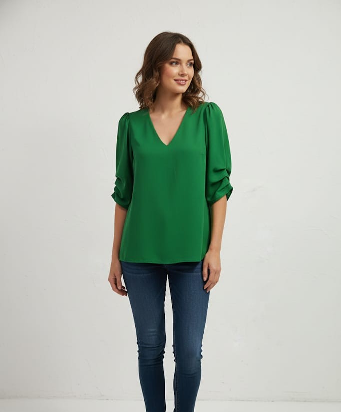 APRIL BLUSA VERDE MUJER 8849V