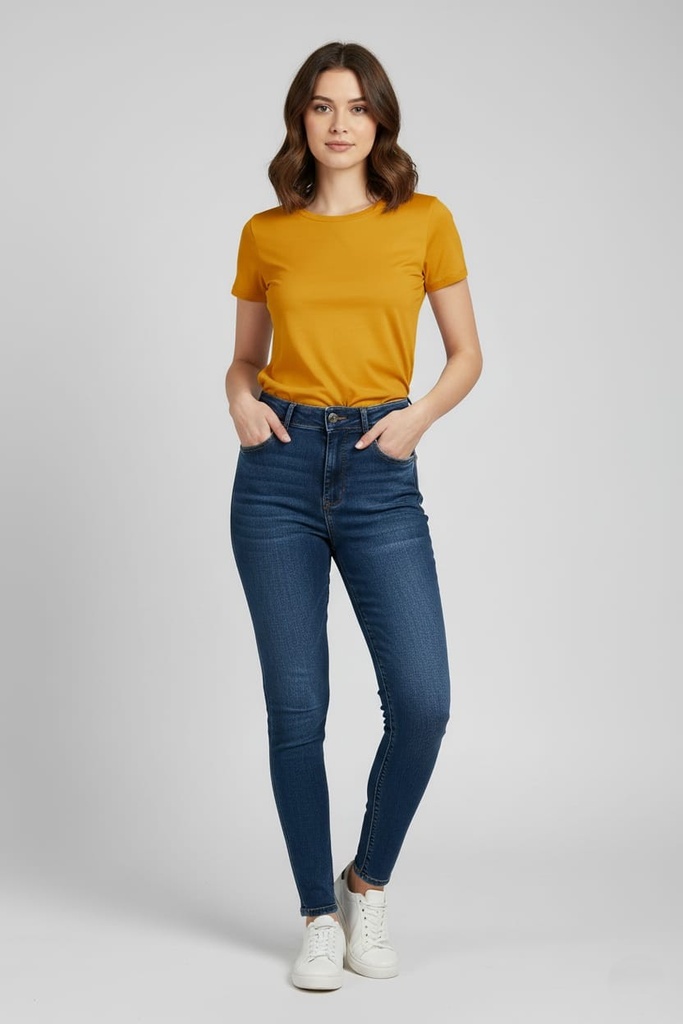 EAX JEANS AZUL OSCURO MUJER 90900