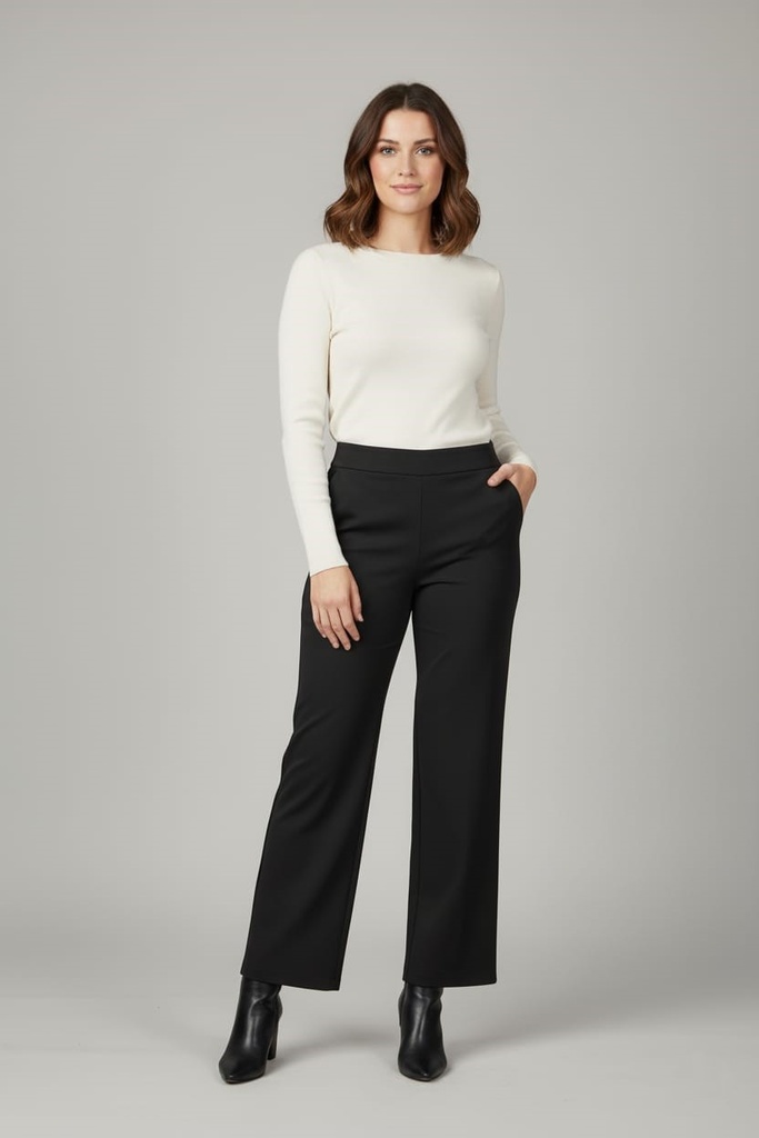 MICHEL PANTALON NEGRO CAMPANA 9484N