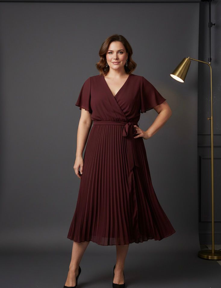 SANDRA DARREN VESTIDO OCRE ZZ77584