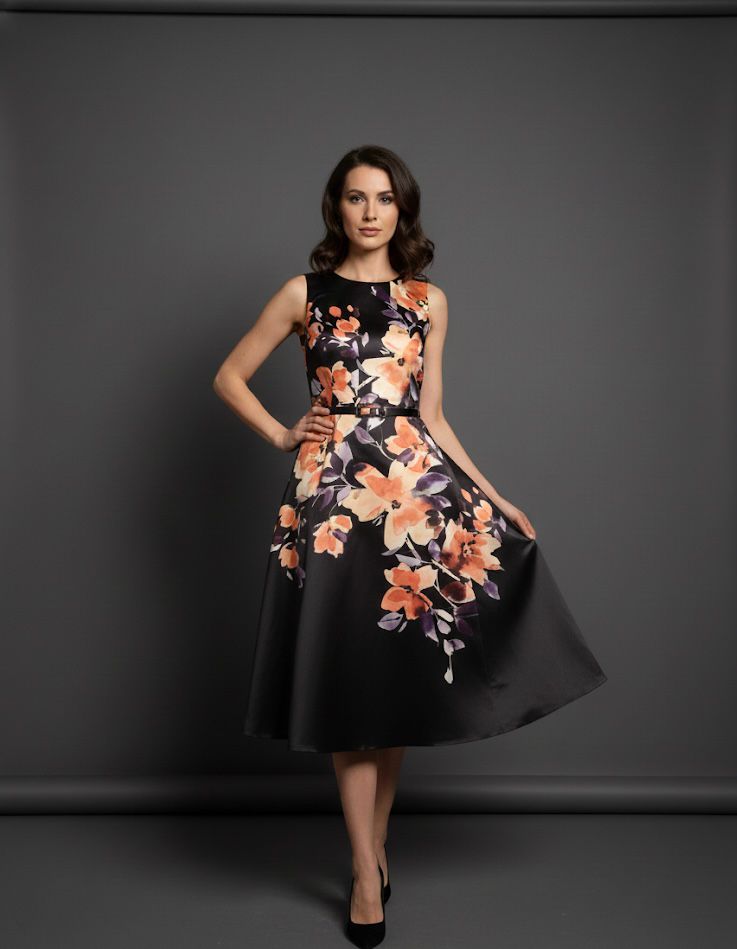 JULIA JORDAN VESTDIO NEGR-FLRS ZZJJ41171