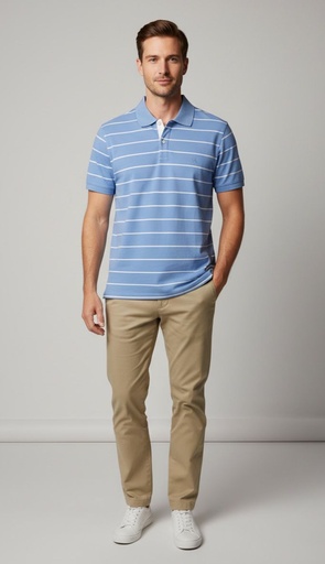 BANANA CAMISETA CELESTE LINEAS BLC 574382