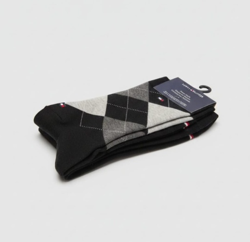 [631620057015] TOMMY CALSETINES HOMBRE NEGRO ESTAM